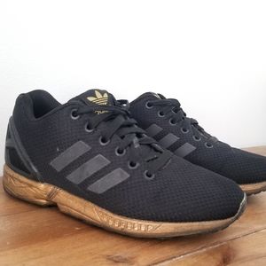 Adidas ZX Flux Torsion Sneakers Black and Gold